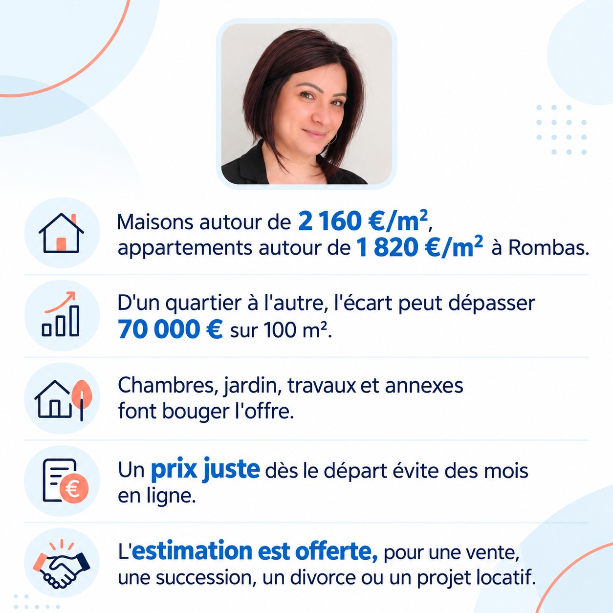 Infographie : estimation immobilière à Rombas en 2026
